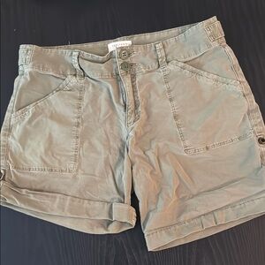 Sanctuary Green Cargo Shorts Relaxed Fit